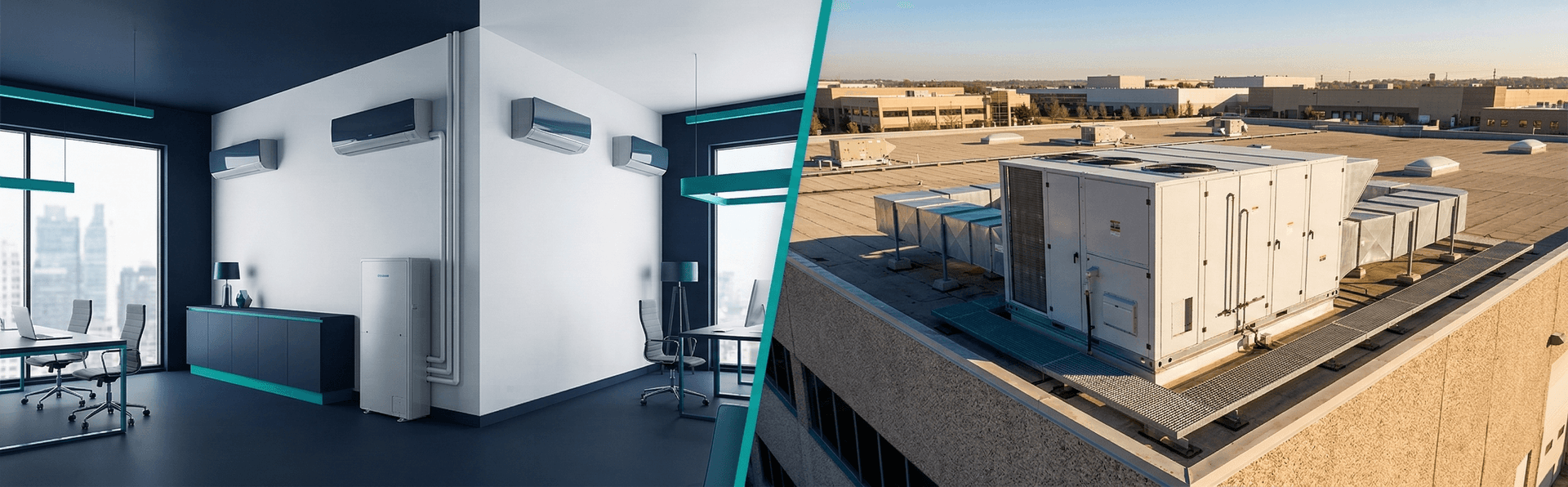 השוואה בין מערכת פקג' למערכת VRF שתי טכנולוגיות מיזוג תעשייתי